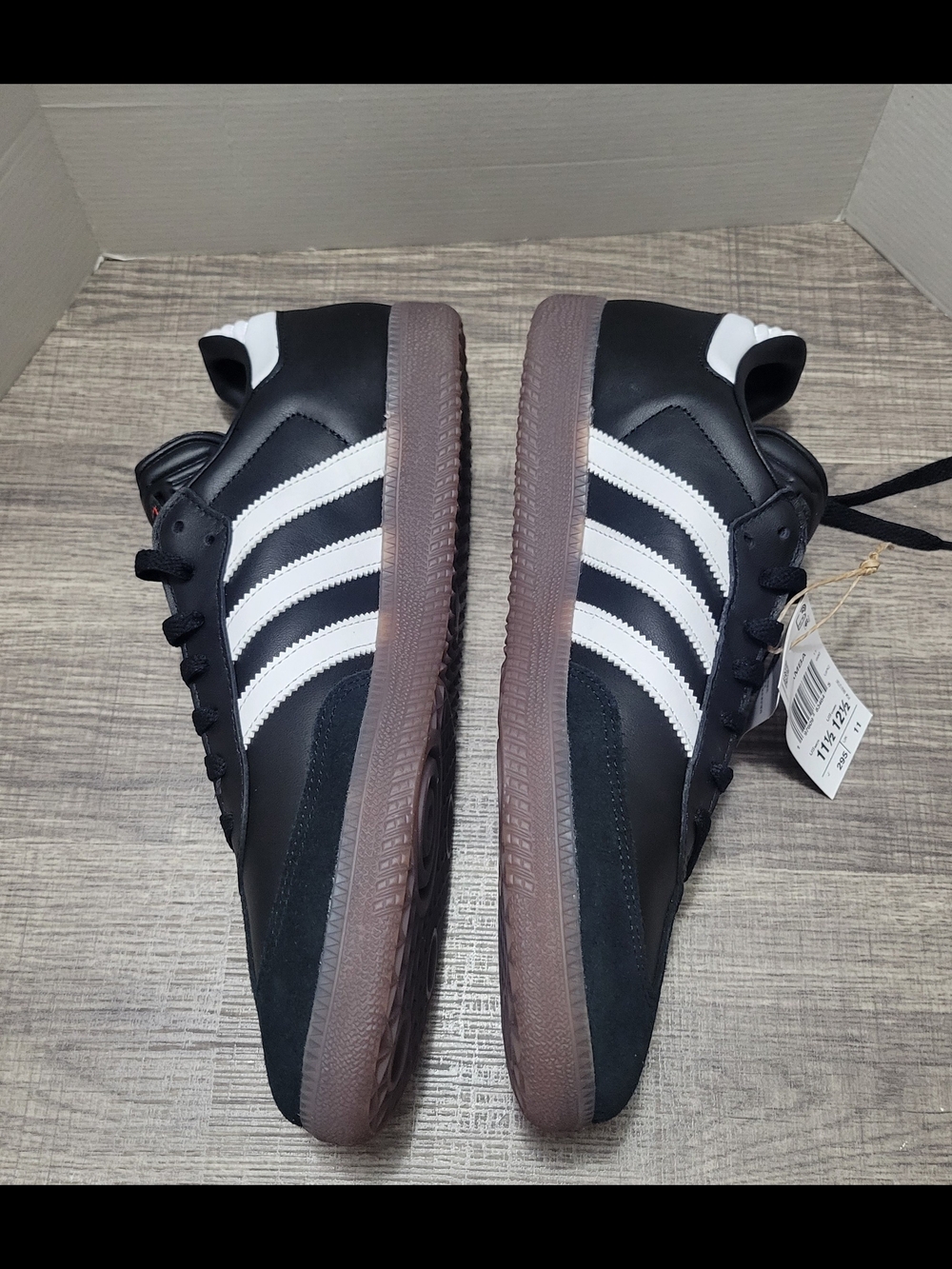 Adidas Samba Classic Shoes Black White Gum Sole Size 11.5 - Picture 5 of 9